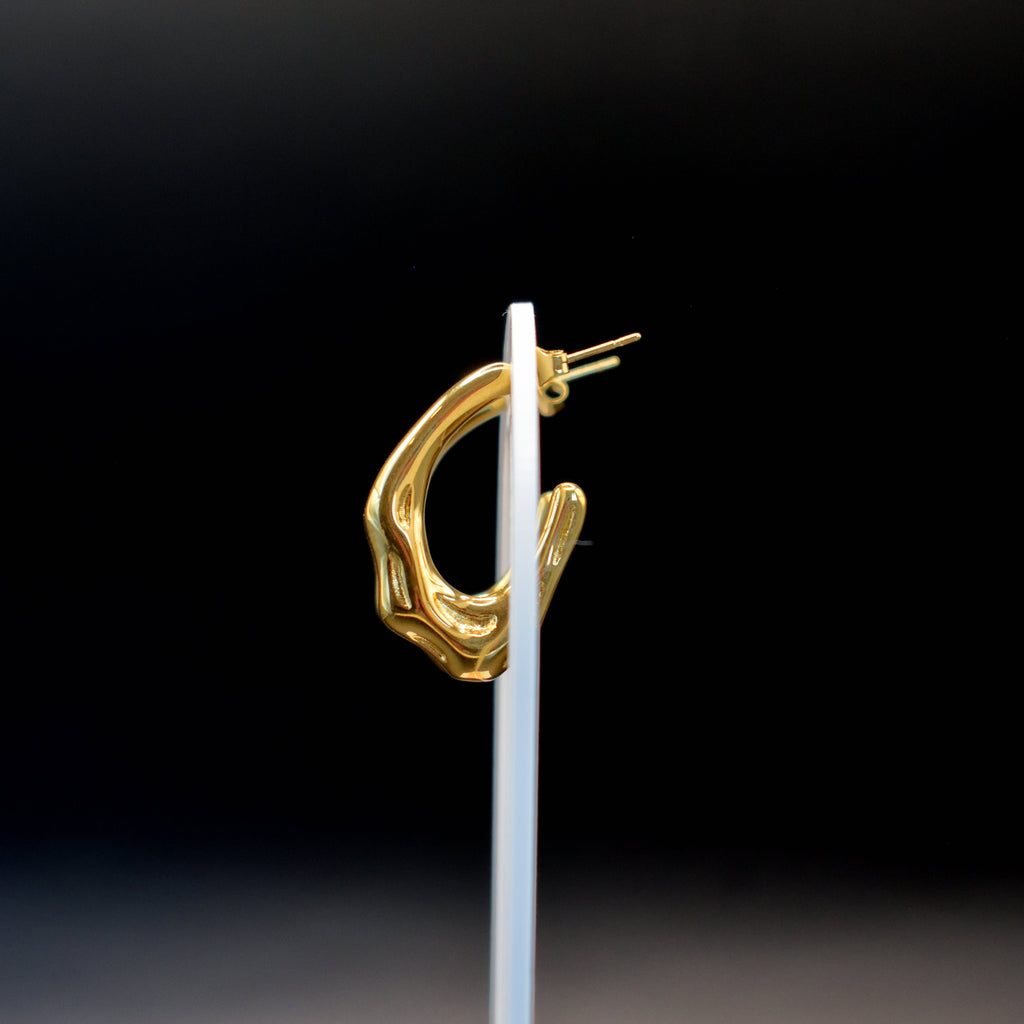 Pendientes "Fluid hoops"