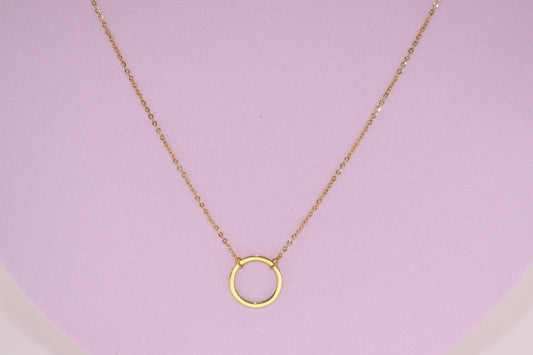 Collar fino "Circle chain"